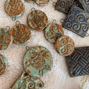 Clay Jewelry Creations: A 2-Session Pottery &amp; Jewelry Making Course at The Charming Orange