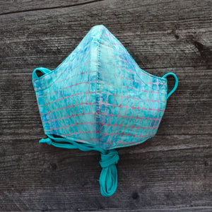 Turquoise Mermaid Net Face Mask